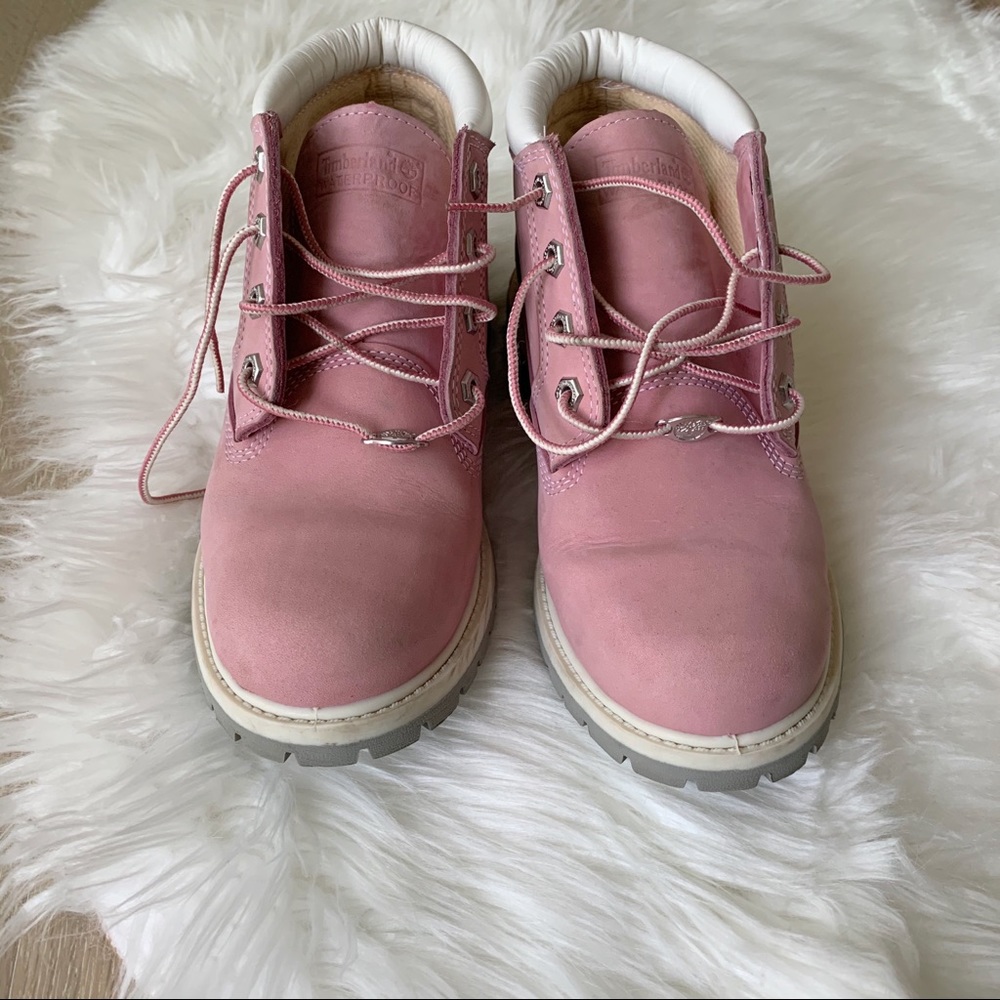 Timberland Classic Nellie Lace-up Pink Boot - Picture 2 of 8